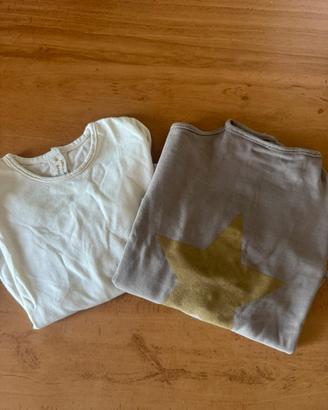 Set Babe & Tess 12-18M 2 maglie nuove