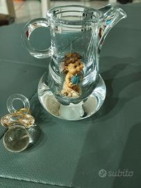 Brocchetta in plastica con angioletto e ciuccio