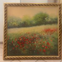 🌺Quadro dipinto su tela - Campo di Papaveri 🌾