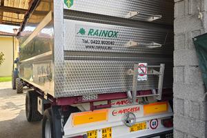 Rimorchio agricolo +vasca inox 140 Q.li