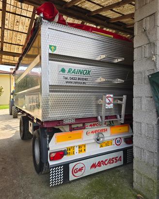 vasca uva inox 140 Q.li o rimorchio agricolo  