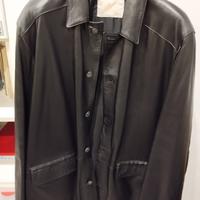 GIACCA UOMO VERA PELLE 100% NERA taglia 52