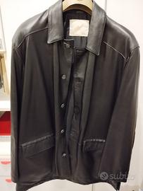 GIACCA UOMO VERA PELLE 100% NERA taglia 52