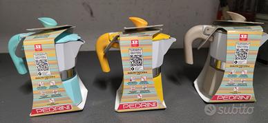 Tre macchinette Moka Pedrini NUOVE