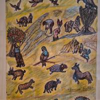 lotto completo quadri Pietro Pacciani 