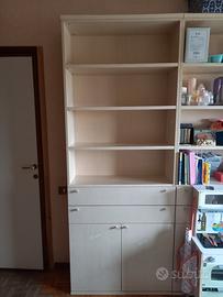 due librerie beige/crema 