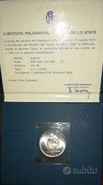 ITALIA ARGENTO L 500 MICHELANGELO 1980