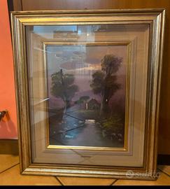 F. Mancini - Olio su tela - Mulino - metà ‘900