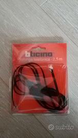 Prolunga telefonica RJ11 da 2,5 m BTicino