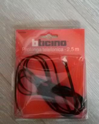 Prolunga telefonica RJ11 da 2,5 m BTicino