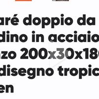 Separè in acciaio da giardino o terrazzo