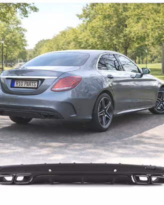 DIFUSORE MERCEDES CLASSE C W205 SEDAN 14-18 LOOK A