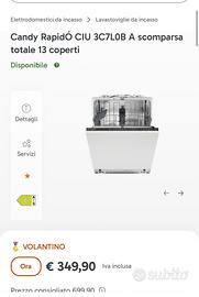 Lavastoviglie Candy nuova