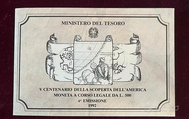 V CENTENARIO DELLA SCOPERTA DELL’AMERICA 4°