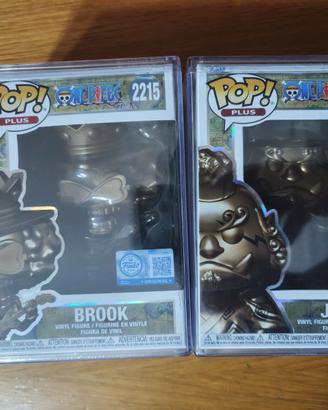 Funko PoP! Statue Bronzo Brook #2215 + Jinbe #2216