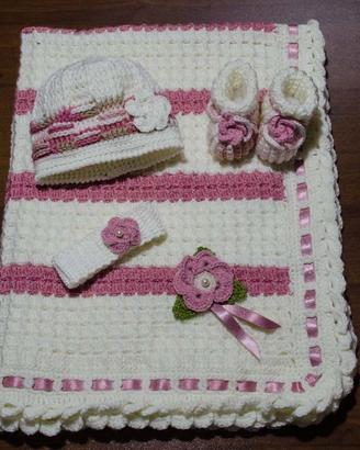 Coordinato neonata 4 pezzi