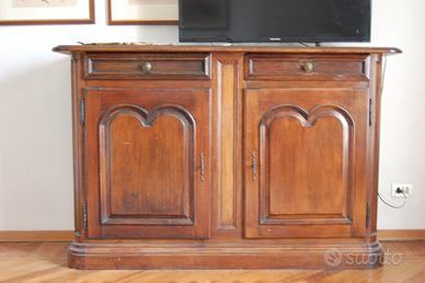 Credenze in legno di noce, impilabile