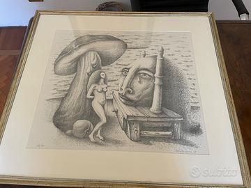 Litografia del pittore Mac Mazzieri