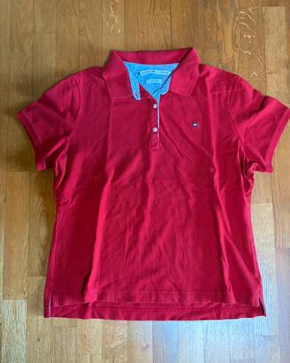 Polo Tommy Hilfiger Rossa Slim Fit - Uomo