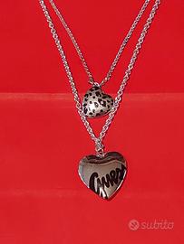 Guess - Collana con ciondoli a cuore