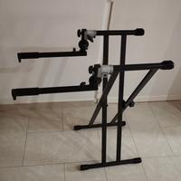 Doppio supporto per console dj