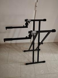 Doppio supporto per console dj