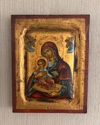 Quadretto icona Madonna col bambino
