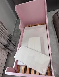 Lettino Bambina Rosa COMLPLETO IKEA