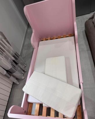 Lettino Bambina Rosa COMLPLETO IKEA