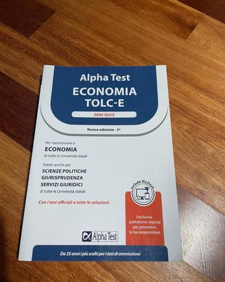 TOLC-E economia quiz 978-8848325431