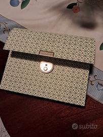 Porta documenti Vintage , con chiusura