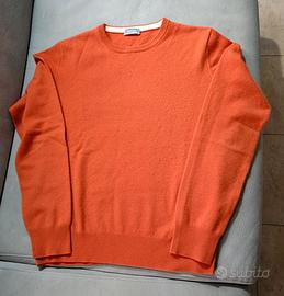 Maglione Bellwood arancione 100% cashmere tg M