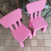 sedie in plastica per bimbi