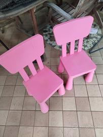 sedie in plastica per bimbi