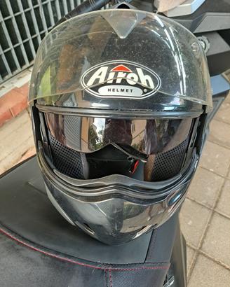 Casco moto integrale con visiera parasole taglia S