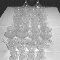 Servizio di bicchieri in cristallo