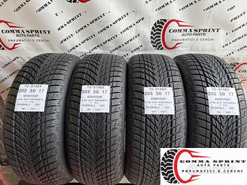 4 PNEUMATICI 205/50 R17 GOODYEAR INVERNALI 95%