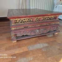 Splendido tavolino basso vietnamita, autentico, da