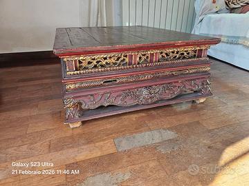 Splendido tavolino basso vietnamita, autentico, da