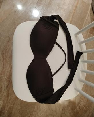 Costume da bagno 2 pezzi marrone cioccolato 