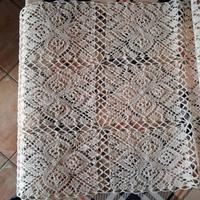 Tende all'uncinetto fatte a mano in pizzo