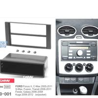 TELAIO NERO RADIO 1-DIN PER FORD FOCUS C-MAX S-MAX