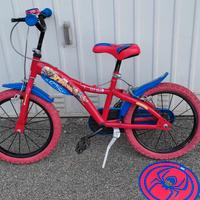 bici bambino Spiderman 16 pollici