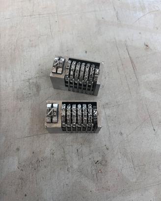 Coppia numeratori tipografici Bimatic 76