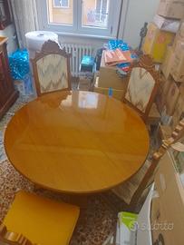 tavolo con 6 sedie e mobile per salotto 