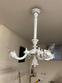 Lampadario in legno