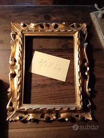 due cornici d'epoca dorate