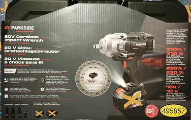 Nuovo!Avvitatore percussione Parkside 1898 Nm GARA