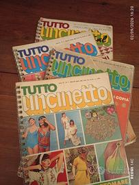 lotto riviste vintage "tutto uncinetto" anni '70 