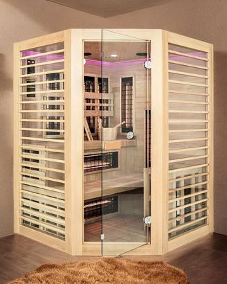 Sauna Combinata Infrarossi e Finlandese Angolare